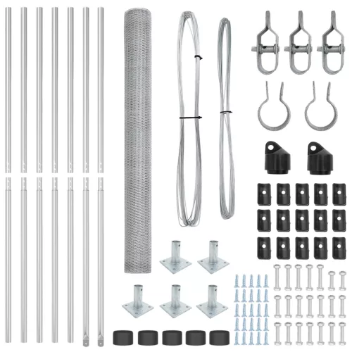  Hatos Kerítés 1.6x10 m Horganyzott Acél