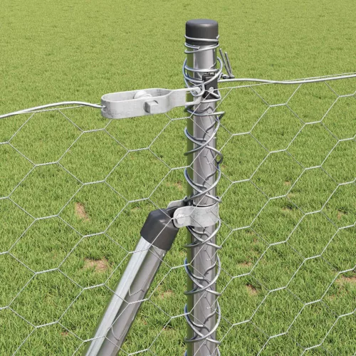  Kerítésoszlop Ezüst 25 x 1 m (50 mm-es háló) Acél