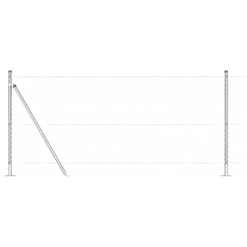  Kerítésoszlop Ezüst 25 x 1 m (50 mm-es háló) Acél