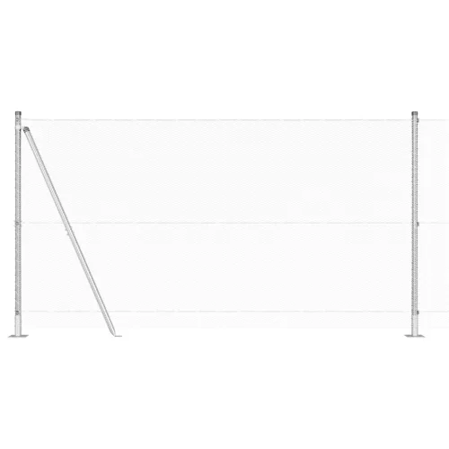  Kerítésszett 2 db Horganyzott Acél 25 x 1,2 m Tartós