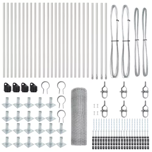  Hatszögű Kerítés 0,6x50 m Galvanizált Acél