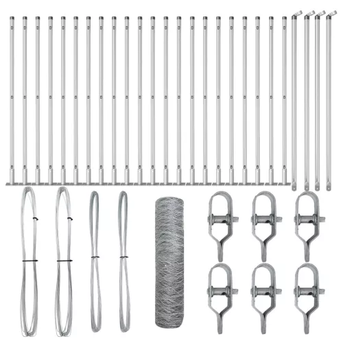  Hatszögletű Kerítés 0.6x50 m Galvanizált Acél