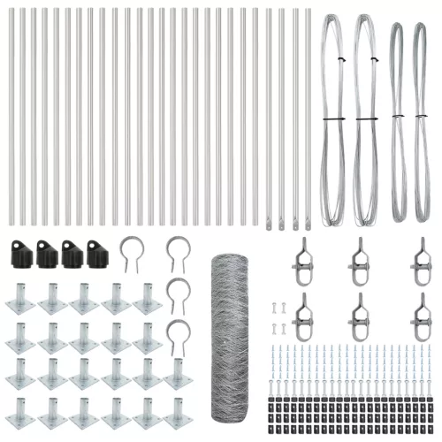 Hatszögletű Kerítés 0.6x50 m Galvanizált Acél