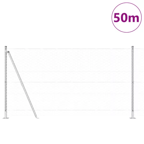  Hatszögű Kerítés 1.2x50 m Fegyverzett Acél