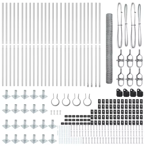  Hatszögletű Kerítés 1,6x50 m Horganyzott Acél