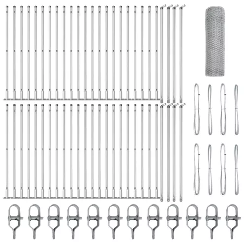  Hexagon Kerítés 0.5x100 m Galvanizált Acél
