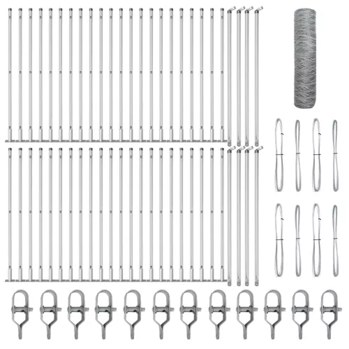  Hatszögletű kerítés 0.8x100 m horganyzott acél