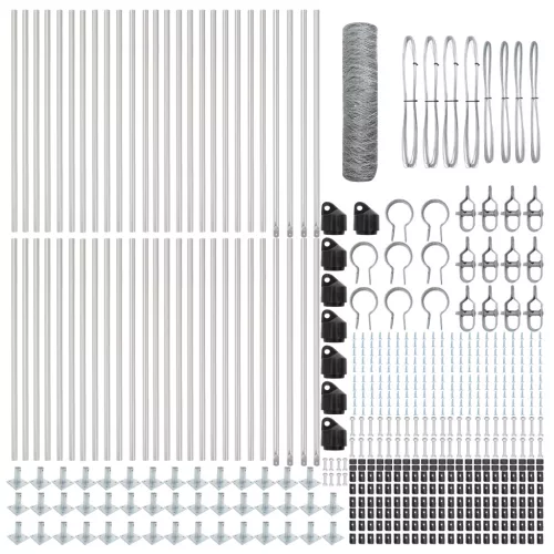  Hatszögletű kerítés 0.8x100 m horganyzott acél