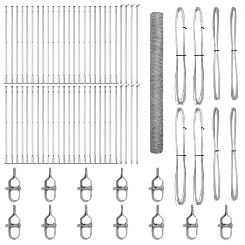  Hatszögű kerítés 1.4x100 m horganyzott acél