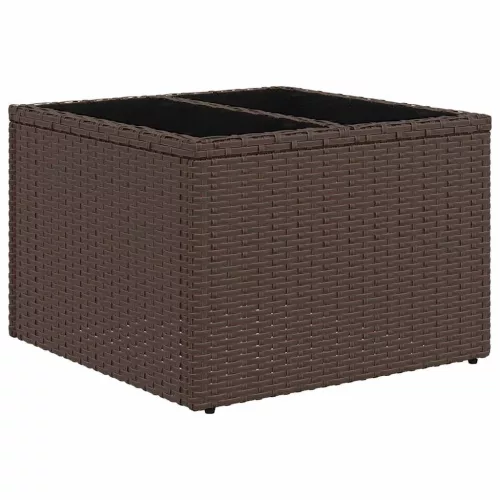  Kerti Kanapé Szett párnával 9 pcs Beige és Piros polirattan