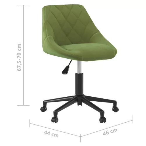  világoszöld bársony forgó irodaszék