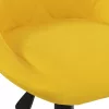  mustársárga bársony forgó irodaszék