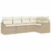  Kert étkező szett párnával tárolóval 5 pcs Beige, Krém