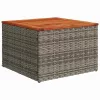 Kerti Kanapé Szett párnával tárolóval 5 pcs Szürke Polyrattan