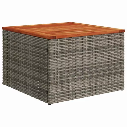  Kerti Kanapé Szett párnával tárolóval 5 pcs Szürke Polyrattan