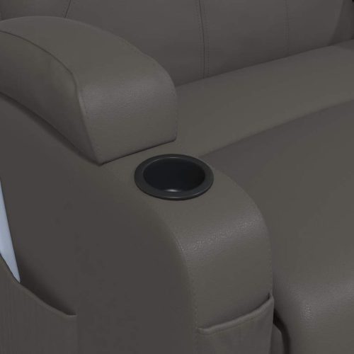  antracitszürke műbőr masszázshintaszék