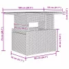  Kerti Kanapé Szett tárolóval 9 pcs Szürke Poli rattan