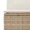  Kerti Kanapé Szett tárolóval 11 pcs Bézs Poli rattan