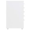  fehér fém mobil iratszekrény 28 x 41 x 69 cm