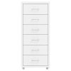  fehér fém mobil iratszekrény 28 x 41 x 69 cm
