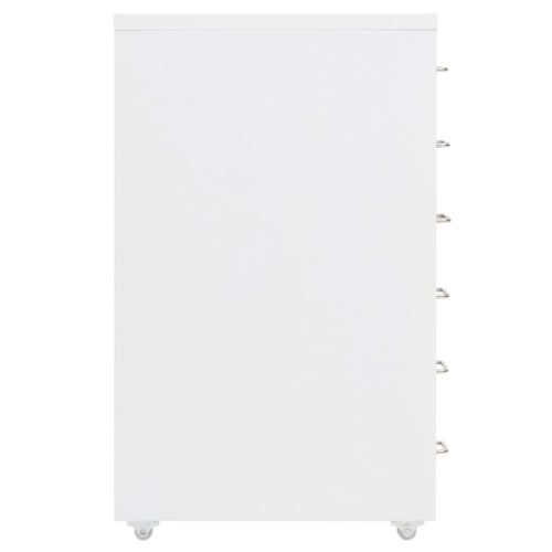  fehér fém mobil iratszekrény 28 x 41 x 69 cm