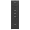  antracitszürke fém mobil iratszekrény 28 x 41 x 109 cm
