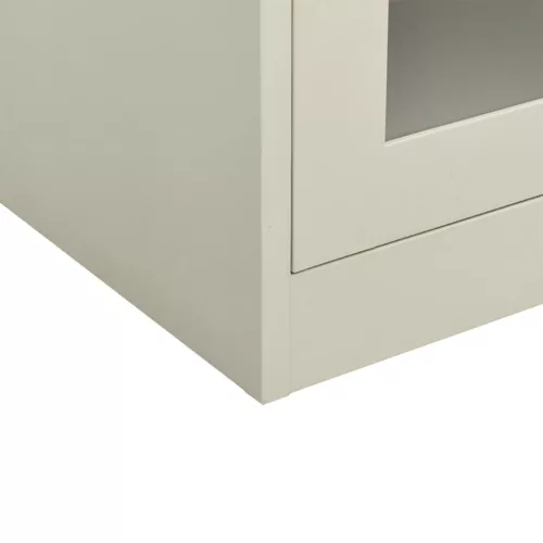  világosszürke acél irodai szekrény 90 x 40 x 105 cm