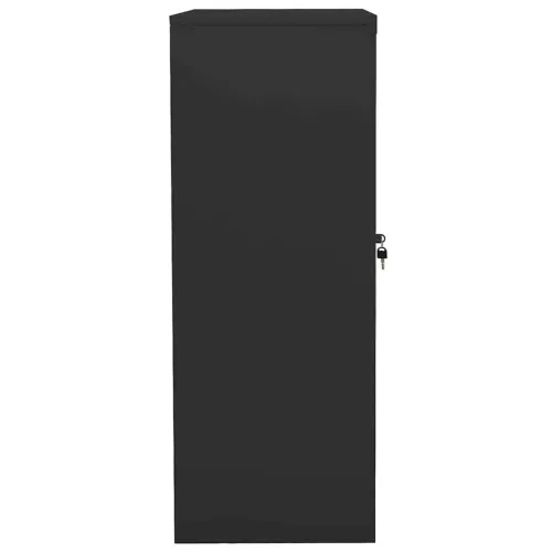  antracitszürke acél irodai szekrény 90 x 40 x 105 cm