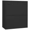  antracitszürke acél irodai szekrény 90 x 40 x 105 cm