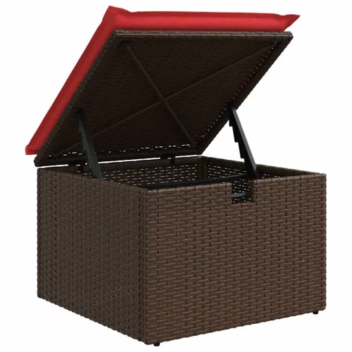 Kerti Kanapé Szett párnával 6 pcs Barna polirattan