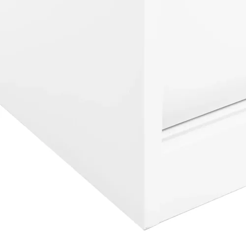  fehér acél tolóajtós irodai szekrény 90 x 40 x 90 cm