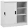 világosszürke acél tolóajtós irodai szekrény 90 x 40 x 90 cm