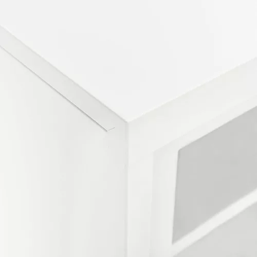  fehér acél tolóajtós szekrény 90 x 40 x 90 cm