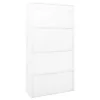  fehér acél tolóajtós irodai szekrény 90 x 40 x 180 cm