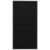  fekete acél tolóajtós irodai szekrény 90 x 40 x 180 cm