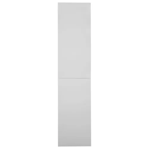  világosszürke acél tolóajtós irodai szekrény 90 x 40 x 180 cm