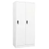  fehér acél ruhásszekrény 80 x 50 x 180 cm 