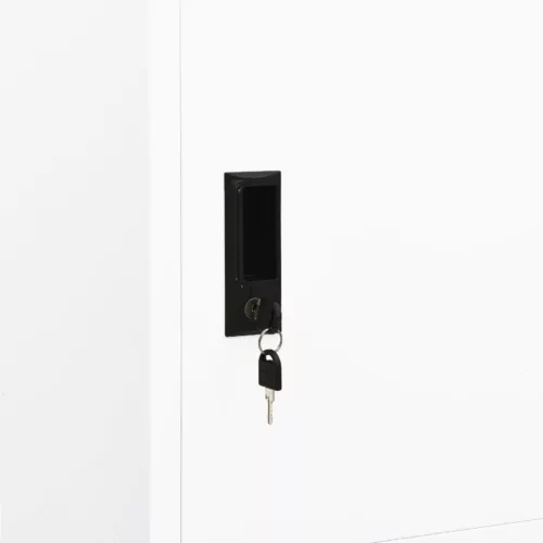  fehér acél ruhásszekrény 80 x 50 x 180 cm 