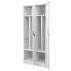  világosszürke acél ruhásszekrény 80 x 50 x 180 cm 