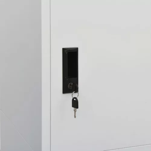  világosszürke acél ruhásszekrény 80 x 50 x 180 cm 