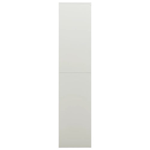  világosszürke acél zárható szekrény 90 x 40 x 180 cm