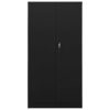  fekete acél zárható szekrény 90 x 40 x 180 cm