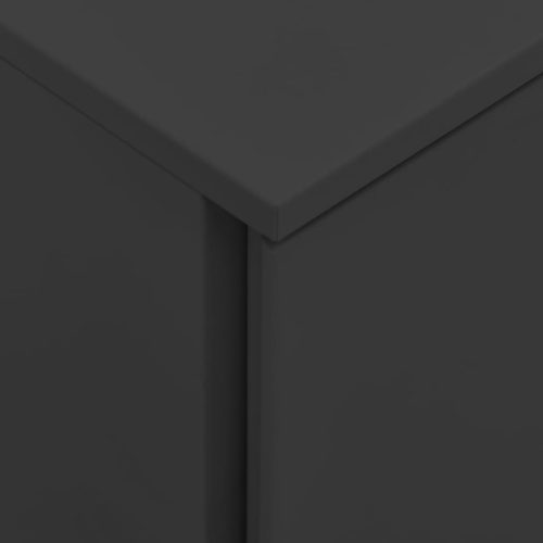  antracitszürke acél mobil iratszekrény 39 x 45 x 67 cm