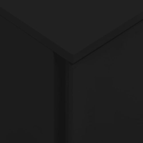  fekete acél mobil iratszekrény 39 x 45 x 60 cm