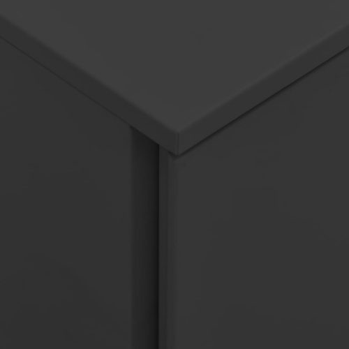  antacitszürke acél mobil iratszekrény 39 x 45 x 60 cm