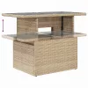  Kerti Kanapé Szett párnával tárolóval 6 pcs Poli rattan