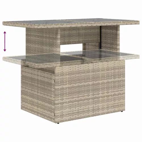  Kerti Kanapé Szett párnával tárolóval 6 pcs Poli rattan