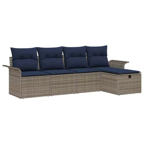  Kerti Kanapé Szett párnával tárolóval 5 pcs Poli rattan