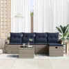  Kerti Kanapé Szett párnával tárolóval 6 pcs Poli rattan