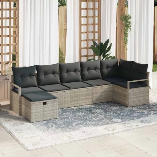  Kanapé Szett párnával 5 pcs polirattan